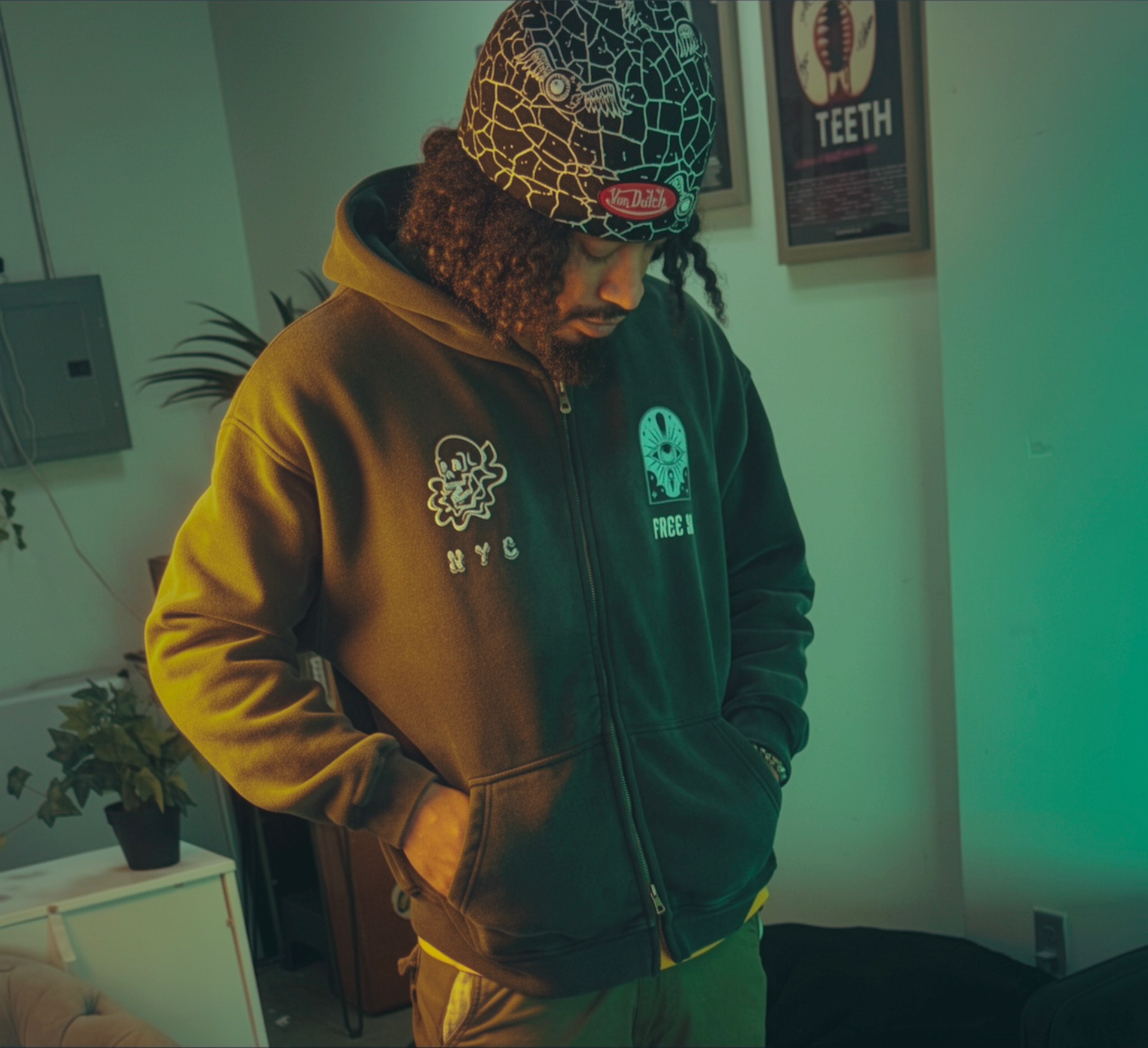 “Toman Gang” Double Zip Hoodie